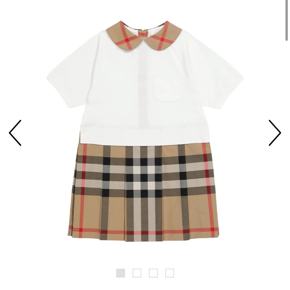 Burberry Peter Pan collar big girls dress Sz 14